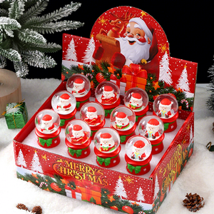 Christmas Ornament Gift Set Luminous Glowing Resin Crystal Ball <b>Train</b> for Snowman Ornament Holiday Decorations - Product Image 4
