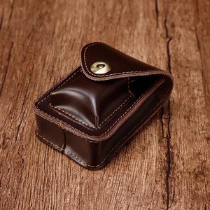 Wholesale Genuine Leather Cigarette Case Lighter Case Cigar Packets Retro Cigarette <b>Pouch</b> - Product Image 4