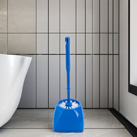 Hygiène moderne 36*10 ensemble d'accessoires de salle de bain PP matériel brosse de toilette dure bleu blanc ou couleurs personnalisées