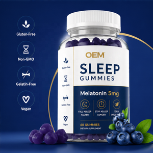 Gomitas de Melatonina Dio OEM ODM para Dormir, Veganas, Sin Gluten, Sin OMG, Sin Fármacos, Suplemento Relajante para Adultos - Product Image 5
