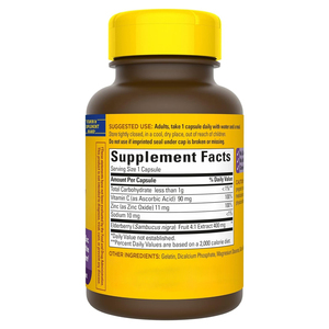 Capsules de Vitamine C à base de baies de sureau fiables et efficaces, capsules de sureau noir, capsules de zinc pour le soutien immunitaire, capsules dures - Product Image 2