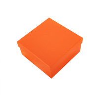 Cajas de Regalo Rígidas con Tapa y Base Cuadradas, Color Naranja y Blanco, para Ropa, Sombreros, Zapatos, Bolsos, Cosméticos, Joyería
