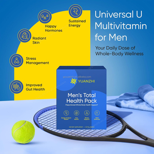 Paquetes diarios de vitaminas para la salud total de los hombres, 22 minerales, vitaminas, suplemento multivitamínico todo en uno para el estrés energético, soporte para el corazón - Product Image 2