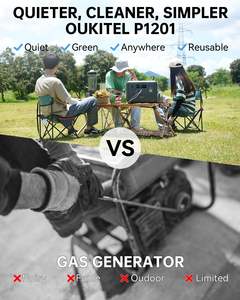 Station d'alimentation Lifepo4 300W 500W 600W 1000W 1200W, station d'alimentation portable, Powerbank, camping, maison - Product Image 3