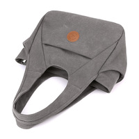 Sac fourre-tout en toile imperméable au design tendance, fermeture ouverte, grande capacité, plusieurs poches, été, automne, hiver, printemps, shopping