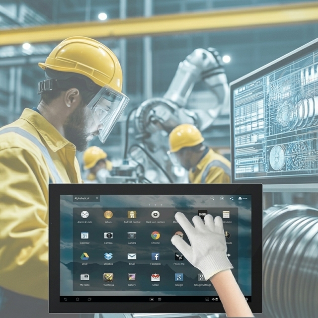 12.1 Inch Industrial All in One PC Touch Screen Computer with Windows for Smart Factories Place of Origin CN