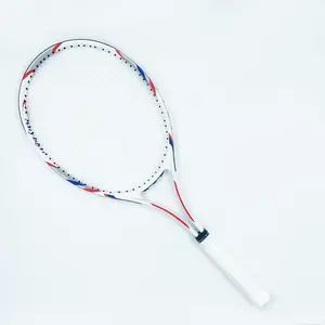 Dagelijks Gebruik Tennisracket Met Aluminiumlegering En Ijzer Oem Fabriek Groothandel Met Duurzame Pu Grip En Nylon Net