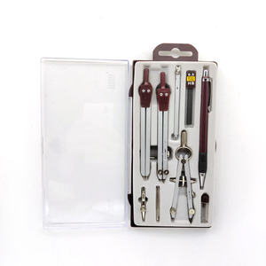 Trường 9Pcs Hình Học Hộp Thiết Lập Toán Học Cụ La Bàn Thiết Lập Toán Học Thiết Lập Cho Trẻ Em - Product Image 2