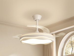 Modern LED <b>Ceiling</b> Fan <b>Light</b> Round Halo Pendant Fan Lamp for Dining Room Bedroom <b>Ceiling</b> Mounted - Product Image 2