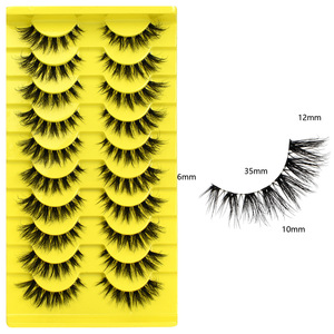 Nouvelle conception de cils en faux vison avec effet œil de chat ailé <span class=keywords><strong>Foxy</strong></span>, cils naturels en soie, cils œil de chat complets avec étiquette privée - Product Image 2