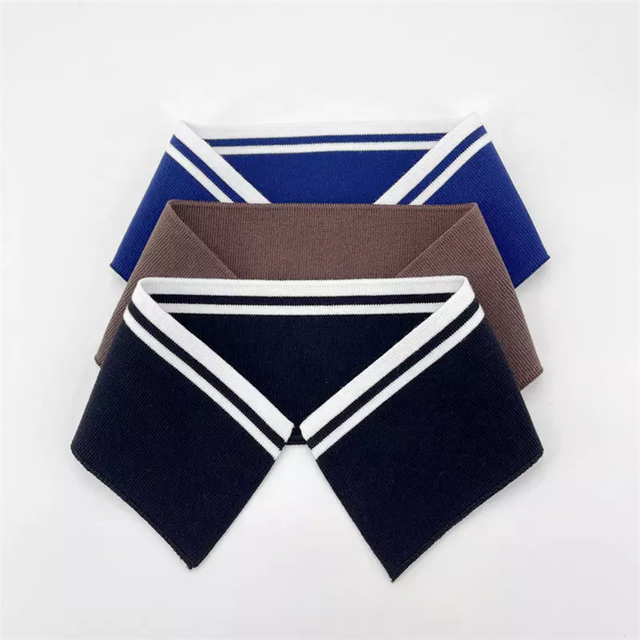 Custom Best Selling Knitted Rib Cotton Collar