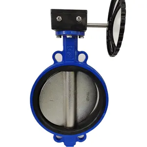 PN16 Cast Iron Body Disc SS420 Poros EPDM Seal 2-12 Inci DN50-DN300 Wafer Butterfly Valve