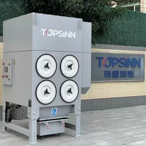TOPSINN 직접 판매 레이저 집진기 5.5kw PLC 제어 카트리지 필터 집진기