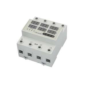 Трехфазный Регулируемый поверх и под напряжением протектор 63A 100A защита от перегрузки тока Автоматическое защитное устройство восстановления - Product Image 3