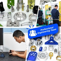 Döndü öğütülmüş kombinasyon işleme kiti Metal parçalar standart olmayan CNC işleme ile hassas bileşenler çok kademeli işleme