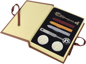 Retro Wax Seal Stamp Kit Sello De Lacre Caja De Regalo Set para Halloween Tarjeta De Gracias, Tarjeta De Navidad, Sobre - Product Image 3