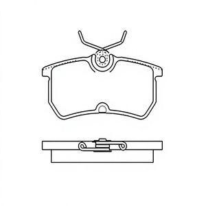 Plaquettes de frein arrière DYNAS PF1062 pour Fiesta V/VI & Focus I, fabriquées en Italie - Product Image 1