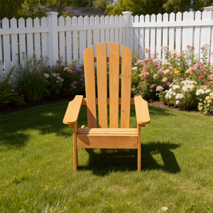 Adirondack <b>Chair</b> - Honey Luxury Grade Solid Wood Adirondack <b>Chair</b> - Weatherproof <b>Outdoor</b> <b>Lounge</b> <b>Chair</b> for Poolside & Backyard - Product Image 2