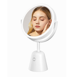 M12 <span class=keywords><strong>Clairol</strong></span> Miroir de Maquillage LED Lumineux Double Face Personnalisé Rotation 360° Grossissement 1X/10X pour Coiffeuse de Bureau - Product Image 2