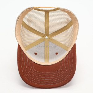 Casquette de camionneur personnalisée avec logo, haute qualité, 6 panneaux, en tissu éponge/toile polyester/coton, ajustement réglable, unisexe adulte, modèle 112 - Product Image 3