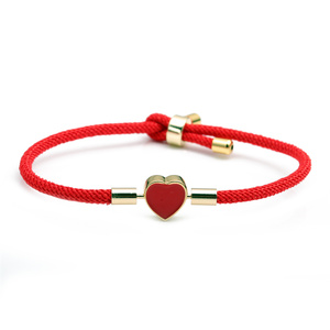 Tình Yêu Trang Sức Vòng Tay Phụ Nữ <span class=keywords><strong>Clasp</strong></span> Zircon Dây Milano Dây Kéo Nhiều Màu Heart <span class=keywords><strong>Bracelet</strong></span> Điều Chỉnh - Product Image 1