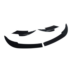 Bmw F10 M5 Front Bumper Splitter 4 Piece Glossy Black Carbon Texture Abs Body Kit For 2011-2016 <b>Models</b> - Product Image 4