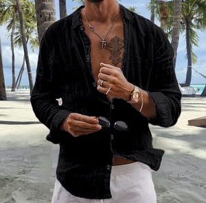 <span class=keywords><strong>Camicia</strong></span> Casual da <span class=keywords><strong>Uomo</strong></span> per <span class=keywords><strong>Spiaggia</strong></span> e Vacanza, Stile Hawaiano a Maniche Corte con Bottoni, Comoda da Indossare - Product Image 5