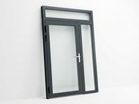Porte à battant extérieur avec configurations de cadre personnalisées, coins mitrés et joint d'étanchéité pour bâtiments commerciaux et résidentiels