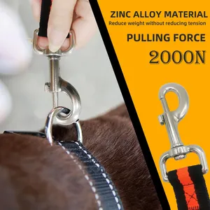 Correa Retráctil para Perro, de Lujo, para Exteriores, de Cuero y Nailon, Resistente, con Diseño Elástico - Product Image 5