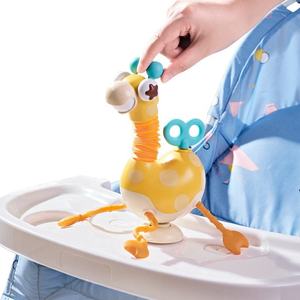 Jouet animal sensoriel pour bébé, jouet interactif <span class=keywords><strong>Montessori</strong></span>, girafe, jeu éducatif en silicone - Product Image 4