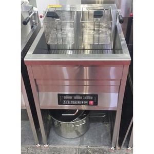 Freidora Industrial Automática a Gas y Eléctrica con Filtro de Aceite para Pollo, <span class=keywords><strong>Papas</strong></span> Fritas, Uso en Restaurantes - Product Image 2