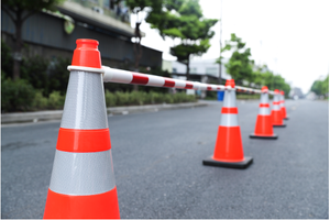 36 "yumuşak PVC trafik güvenliği konisi İnşaat alanı için siyah kauçuk taban ile 10 Lbs 2-5 yıl HONG QIAO olmak esnek CN;ZHE - Product Image 6