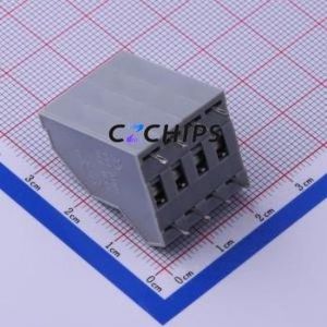 KFM736-5.0-2X4P Spring Terminal Block Through hole Component (THT),P=5mm Connector 5mm 8P 4 17A - Product Image 2