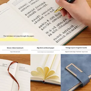 Wholesale A5 Loose-leaf Journal Leather Planner <strong>Notebook</strong> Whiteboard Printable White <strong>Notebook</strong> - Product Image 5