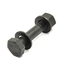 Tornillo Hexagonal de Acero con Óxido Negro de Grado Industrial SAE Grado 2 5 8 ASME B18.2.1 con Rosca Parcial