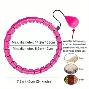 Manufactures Hula Ring Circle Fitness Smart Adults Adjustable Weighted Detachable Intelligent Hoola Hoop