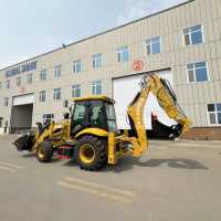 SHANNENG Mini Loader Backhoe 4x4 Wheel Loader 2.8 Ton Kapasitas Angkut Bekas Kondisi Baik Front Loader Bucket Sistem Hidrolik Penuh 1 Tahun
