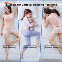 Weiche Kissen Queen-Size zum Schlafen, Stütz bett kissen, flauschiges alternatives Kissen, Luxushotel-Gel kissen