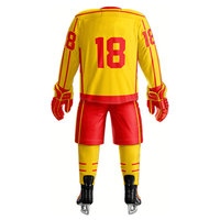 Uniforme de Hockey sobre Hielo al Por Mayor a Precio Económico, de Alta Calidad, Hecho a Medida, Diseño Personalizado, Transpirable, Cómodo e Impermeable