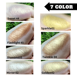 Bronceador e Iluminador Personalizado con Logotipo, 7 Colores, <span class=keywords><strong>Polvo</strong></span> Prensado Brillante para el Rostro, Iluminador Facial con Brillo - Product Image 6
