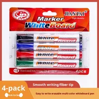 Nouveaux marqueurs effaçables Jianpai noirs, faciles à utiliser, à base d'eau, sans résidu, pour tableau blanc, enseignants, enseignement, bureau, étudiants, apprentissage