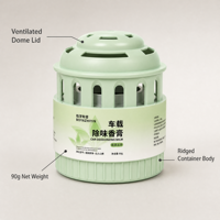 Baume Désodorisant Voiture Personnalisé OEM ODM 90g Extrait Végétal Purifie l'Air Parfum Continu Support de Tasse Vente en Gros