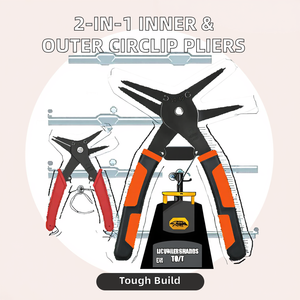 2-इन-1 दोहरे उद्देश्य वाले छोटे शाफ्ट सर्कस, आंतरिक बाहरी छेद बाफल क्लैंप मीट्रिक माप प्रणाली स्टील प्लास्टिक मोल्डिंग - Product Image 3