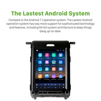Sistema Multimedia para Automóvil Android con Pantalla Vertical Estilo Tesla, Navegación GPS, Reproductor de DVD para Automóvil, para Ford F150 2009-2013, Carplay