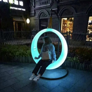 Silla Colgante LED Inteligente con Control Remoto, Decoración Moderna para Jardín Exterior, Muebles Colgantes Tipo Huevo, Patio, <span class=keywords><strong>Parque</strong></span> Infantil - Product Image 1