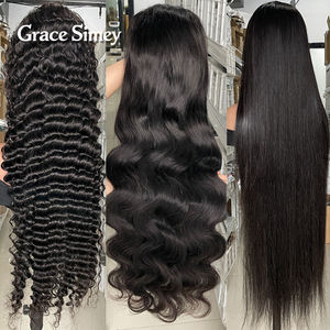 วิกผมคนแท้แบบชาวเวียดนามวิกผมมนุษย์แบบมีลูกไม้ด้านหน้าเป็นลอนวิกผมมนุษย์แบบไร้กาวแบบ HD สำหรับผู้หญิงผิวดำ - Product Image 2