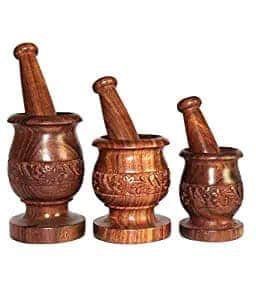Most Selling Traditional Mortar and Pestle Set,Natural Stone Grinder for <b>Masala</b> Herbs and Ayurvedic Grinding Available For Sale - Product Image 4