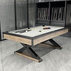 Mesa de <span class=keywords><strong>Billar</strong></span> Americana de <span class=keywords><strong>7</strong></span> <span class=keywords><strong>Pies</strong></span> para Adultos, con Patas Cruzadas, Acabado Antiguo - Product Image 6