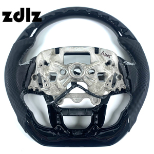 Accessoires intérieurs pour <span class=keywords><strong>Ford</strong></span> Ranger Everest Raptor <span class=keywords><strong>2023</strong></span> 2024 2025, volant en bois et fibre de carbone - Product Image 6