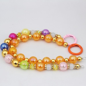 سلسلة هاتف، ميدالية مفاتيح، تعليقة حقيبة، مجوهرات خرزية يدوية الصنع، زينة معلقة، حبل هاتف ملون متنوع، زينة على شكل فيونكة ونجمة - Product Image 3